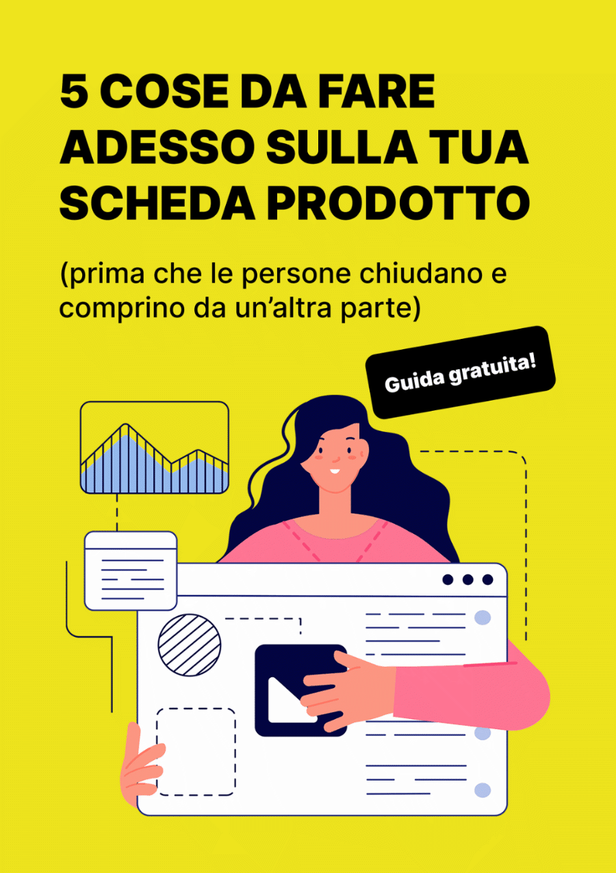 La copertina della guida gratuita per aumentare le conversioni del tuo ecommerce